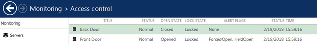 ac monitoring - Integrating with Access Control