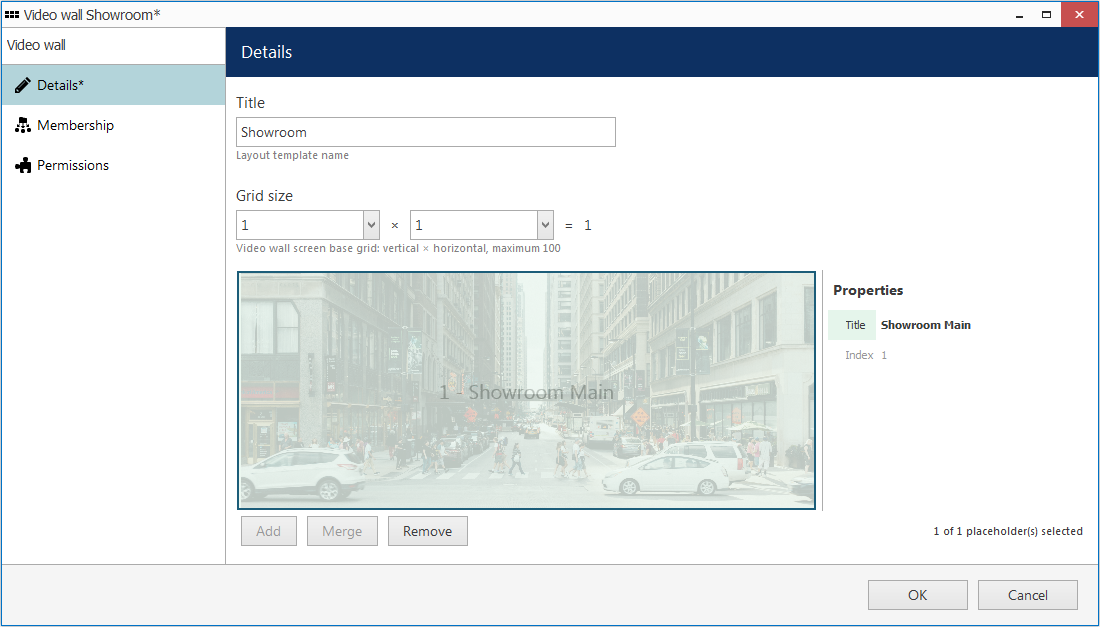 Add a single screen video wall in CORTROL Console