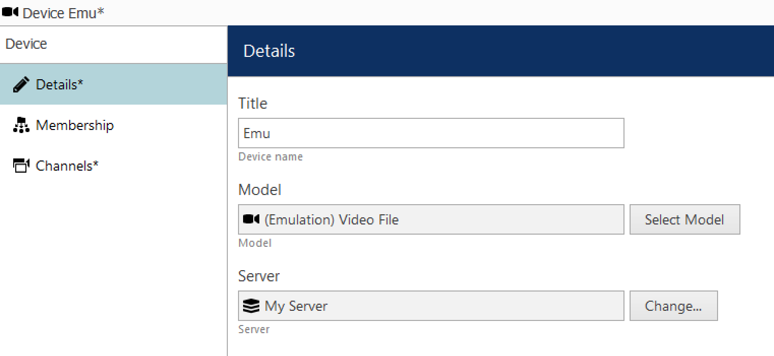 Create the emulation device